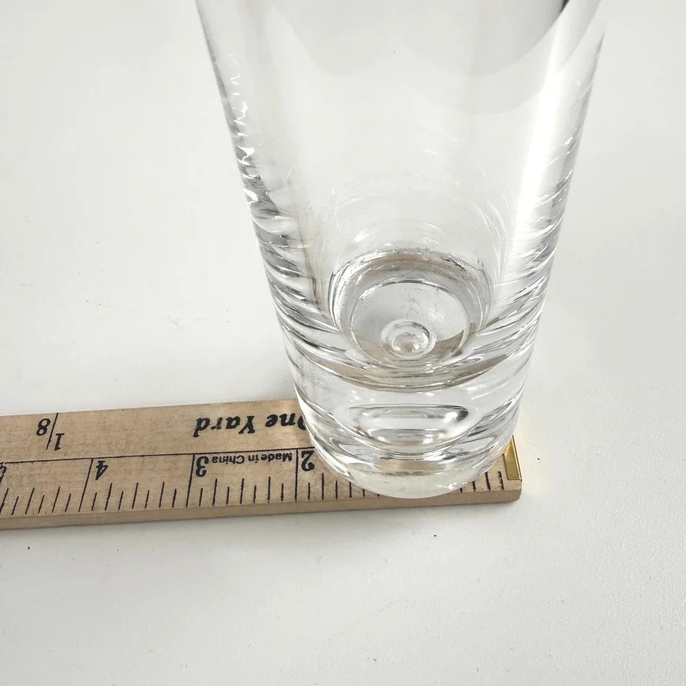 Krosno Handmade Crystal Bud Vase Clear Polish Lead Crystal Heavy Base 8